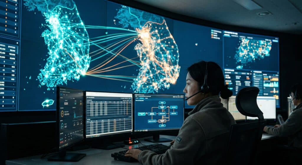 전국대리운전 관련 법인 고객과 후불 계약을 체결하는 모습