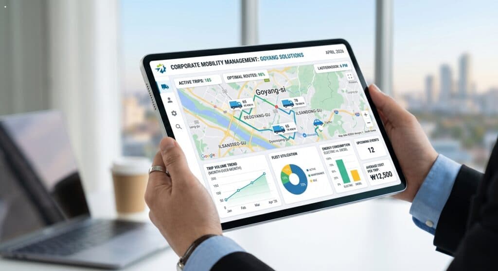 법인대리운전추천 관련 관리자 페이지를 검토하는 모습